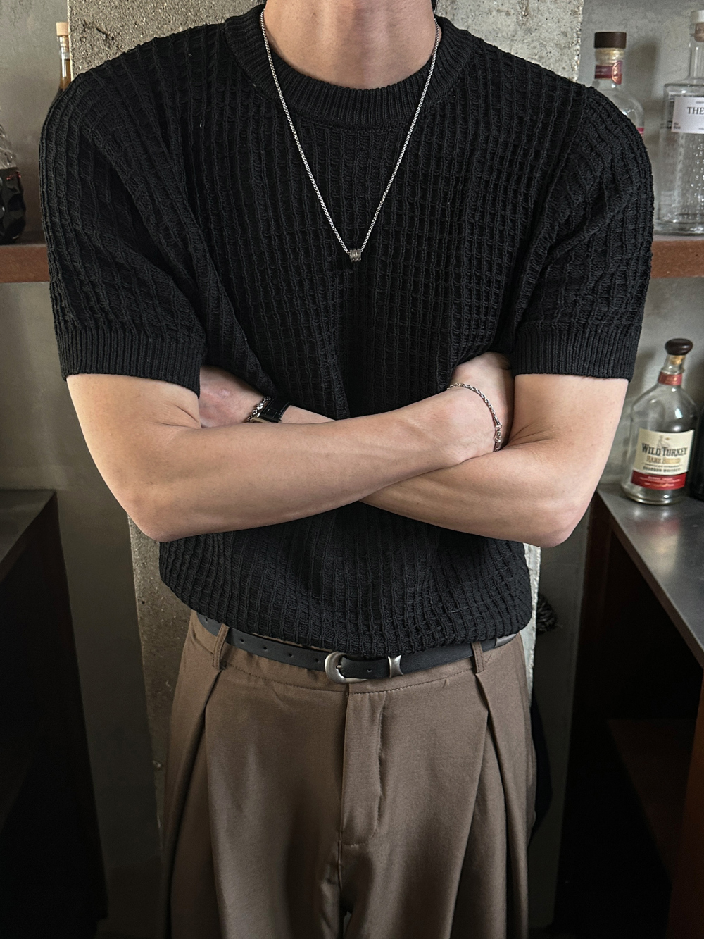 바지 모델 착용 이미지-S244L18